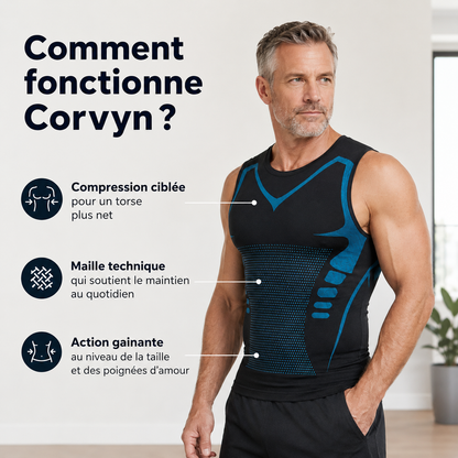 Débardeur de Compression CORVYN™ — Silhouette Sculptée & Maintien Musculaire