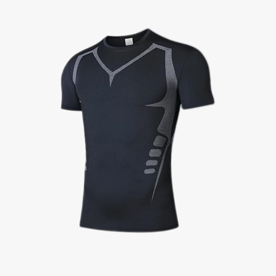 T-shirt de Compression CORVYN™ — Silhouette Sculptée & Maintien Musculaire