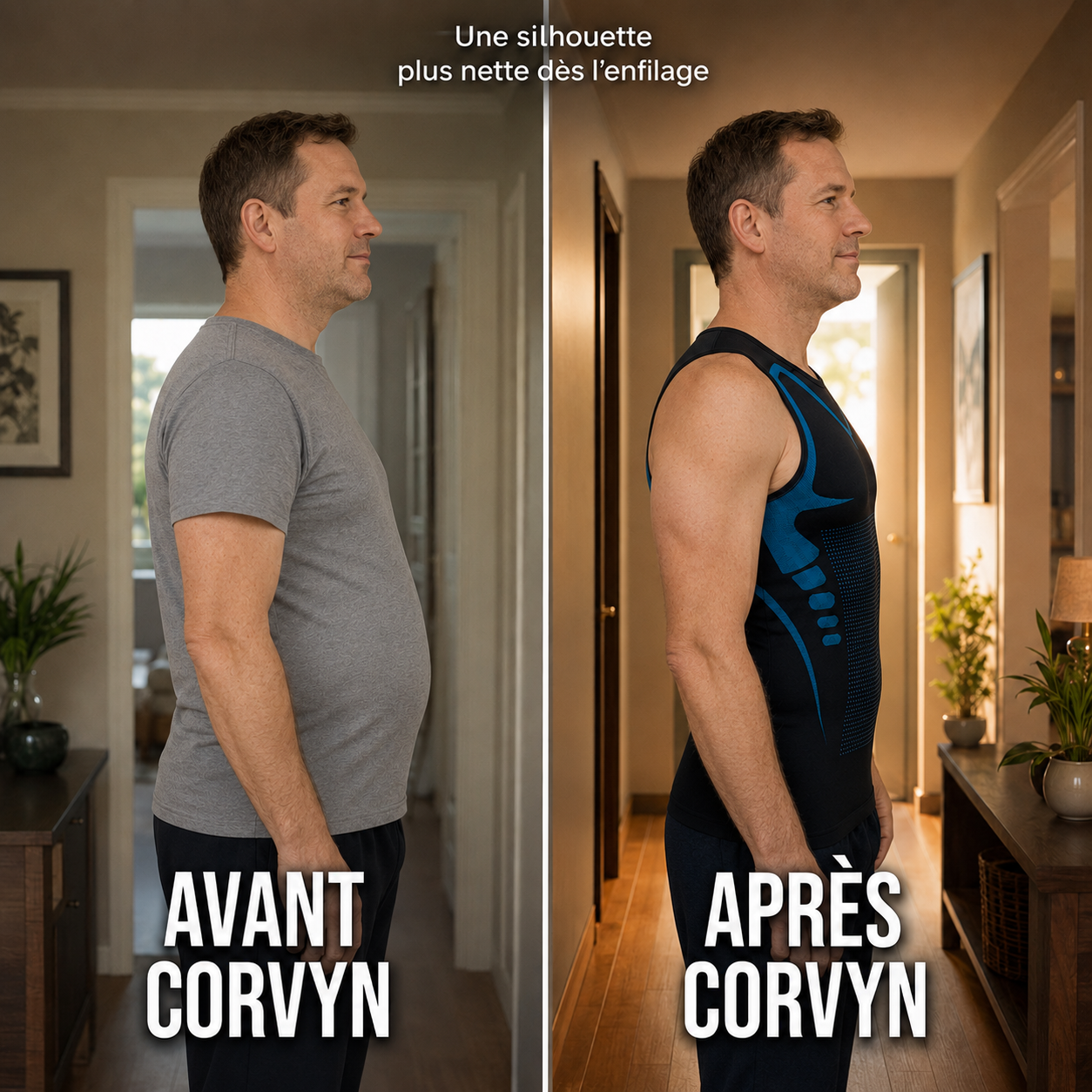 Débardeur de Compression CORVYN™ — Silhouette Sculptée & Maintien Musculaire