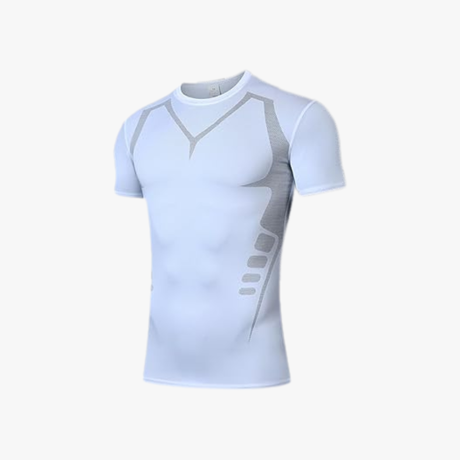 T-shirt de Compression CORVYN™ — Silhouette Sculptée & Maintien Musculaire